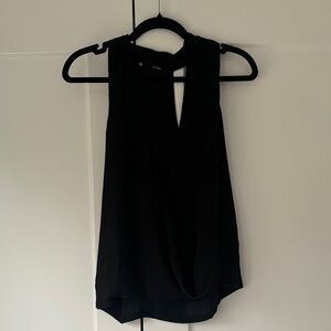 Elegant Black Sleeveless Blouse